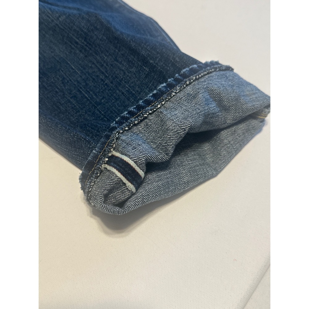 RRL Double RL Low Straight Japan Woven Selvedge Denim Jeans Blue 32x30 - Picture 7 of 16